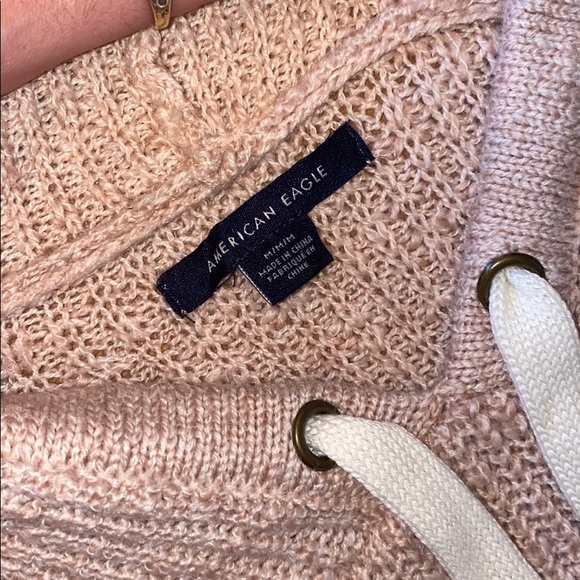 🦅 American Eagle Light Pink Knitted Sweater - Picture 4 of 6